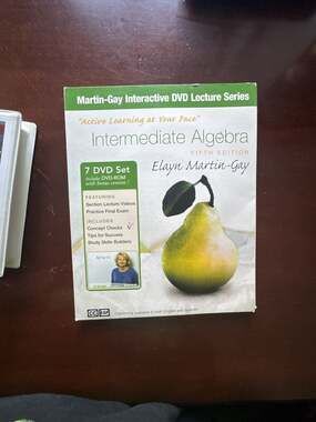 Martin-Gay Interactive DVD Lecture Series Intermediate Algebra Fifth Edition 7 D